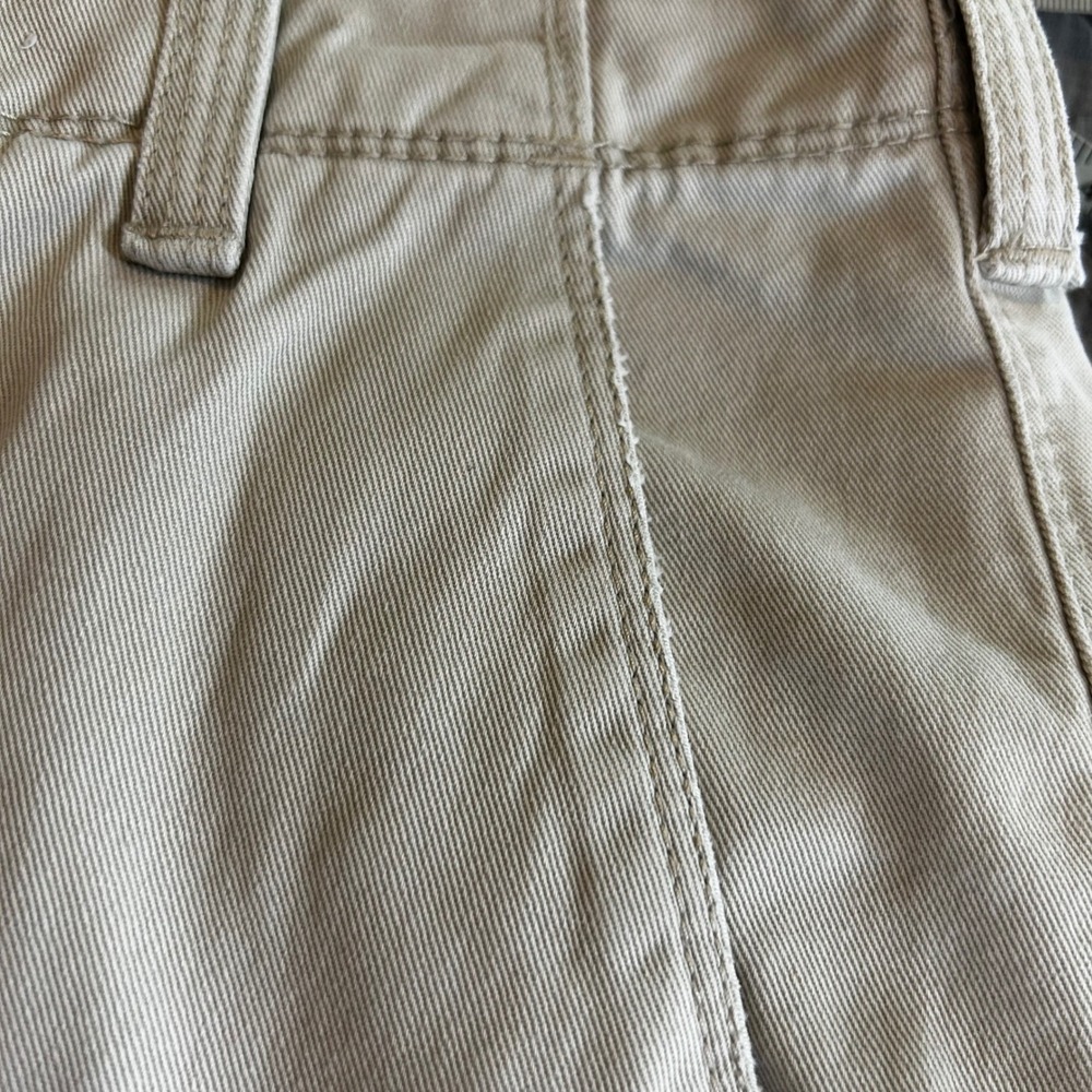 Timberland Men's Shorts Size 34 Beige Cotton Cargo Outdoors Tree Embroidery - Picture 7 of 9